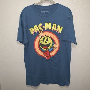 Mad Engine Pac Man T-Shirt Size LT Blue